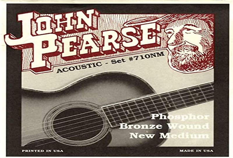 John Pearse 710MNM Phosphor Bronze Acoustic Guitar Strings, Reverb