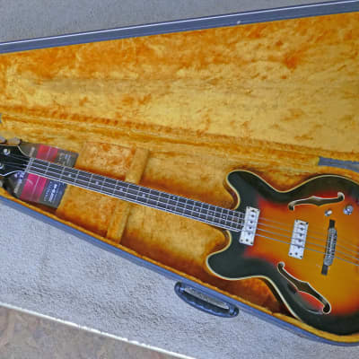 Vintage 60's Vox Cougar Hollowbody Bass image 1