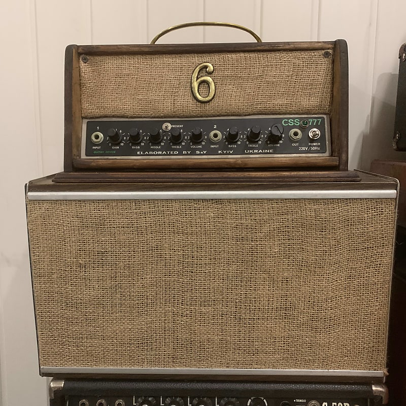 Custom SIX 6 50watt solid state Amp head with vintage cab Reverb