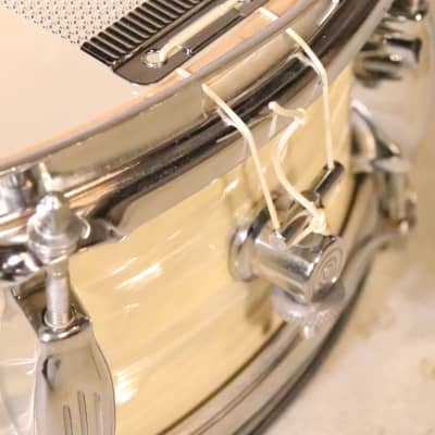 Camco 5x14 Tuxedo Snare Vintage 1960's White Marine Pearl image 16