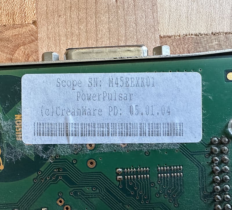 拡張カード creamw@re PULSAR & PowerSampler DSP creamw@re PULSAR & PowerSampler DSP