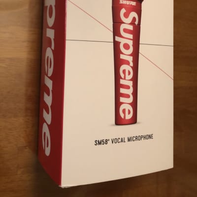Sold Out Supreme x Shure SM58 Dynamic Microphone Red White Supreme FW2020 image 2