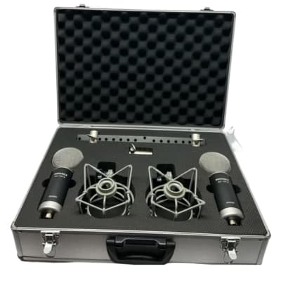 New Pinnacle Microphones Fat Top II w/ Lundahl | Stereo Pair | Ribbon Microphone | Black image 2