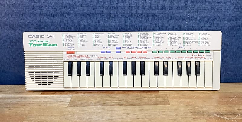 鍵盤楽器 Casio /SA-1 Tone Bank organ69 : [mo035]Casio Tone Bank SA-1 in White