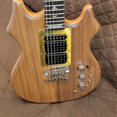 Eastwood Tiger Artist Series Maple w/Walnut Top & Back Body Set Neck C Shape 6-String Electric Guitar image 4