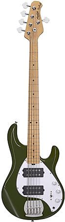 Sterling StingRay5 Ray5HH 5-Sting Bass Guitar Olive image 1