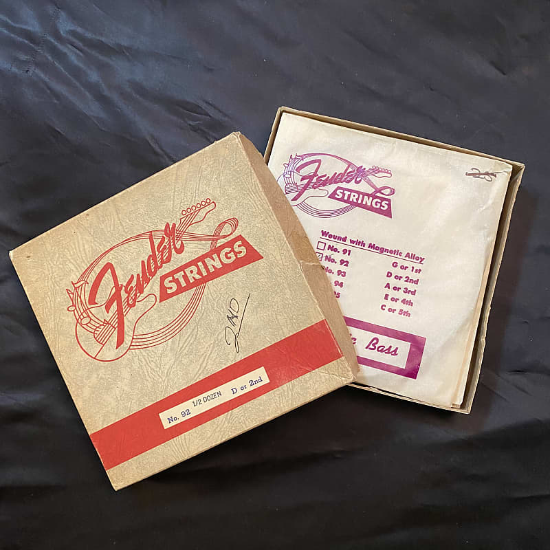 NOS Fender Bass strings in box 1960-1970 image 1