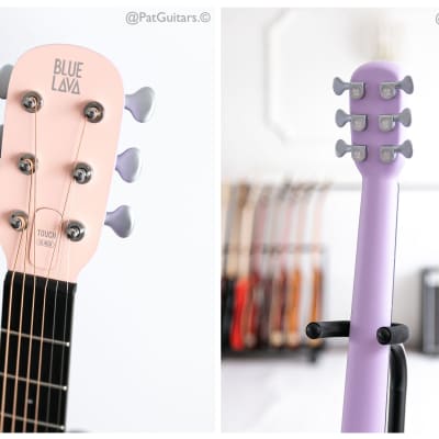 2022 Blue Lava Touch in Coral Pink Acoustic Guitar. image 4