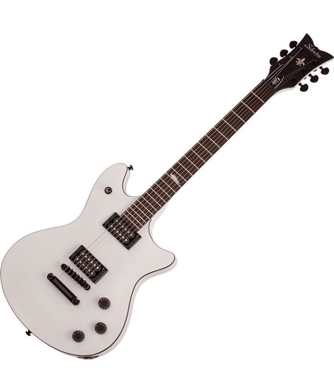 Schecter Jerry Horton Tempest Electric Guitar Satin White image 1