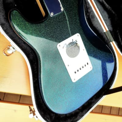 Fender Stratocaster FSR 2004 Flip Flop Green Blue Sparkle Flake image 5