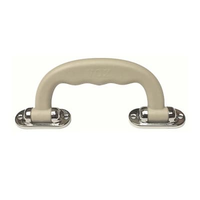 Vox Creme Swivel Handle with Chrome Plated Metal End Caps (No Screws) - Genuine Vox Spare Part image 1