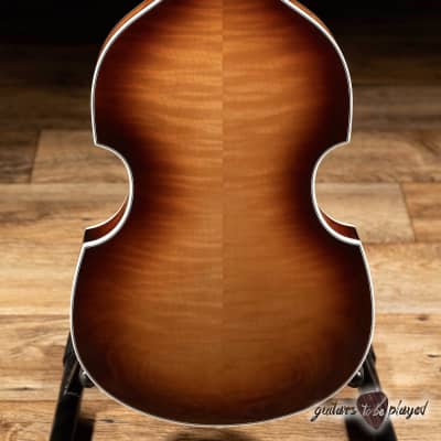 Hofner 1962 Reissue “Mersey” Left-Handed (H500/1-62L-0) Violin Bass – Sunburst image 8