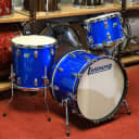 Used Ludwig Classic Maple FAB 3-Piece Shell Pack 13/16/22 (Blue Sparkle)