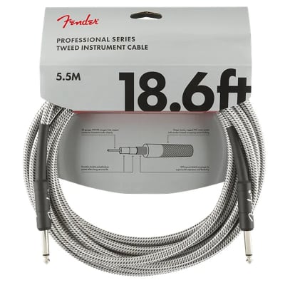 Fender Professional Series Straight / Straight TS Instrument Cable - 18.6'