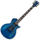 ESP LTD EC-1000 Piezo Quilted Maple Electric Guitar See Thru Blue B-Stock