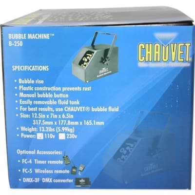 Chauvet DJ B-250 Portable Kids Party Bubble Effect Machine B250 image 4