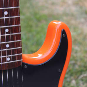Fender Squier Bullet Stratocaster Traffic Cone Orange Finish Single Humbucker Electric Guitar image 10