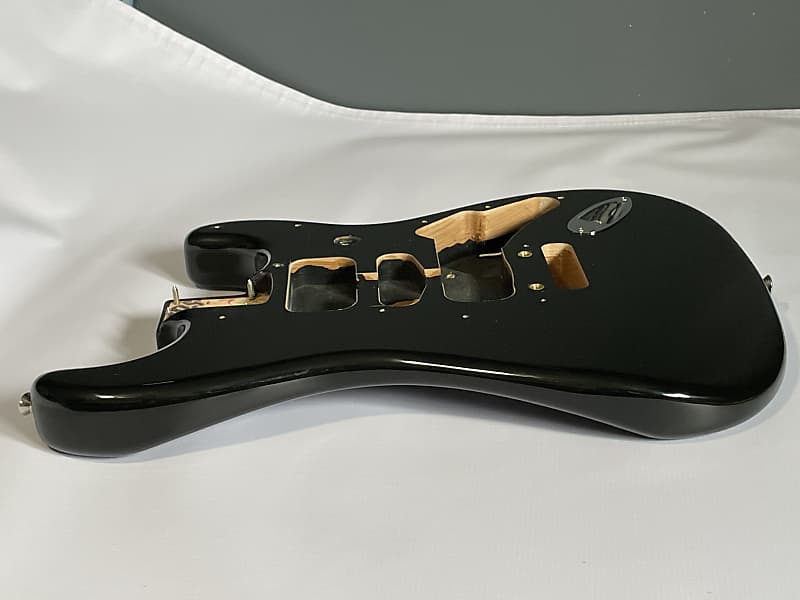 Fender Stratocaster Electric Guitar Black Made In Mexico
