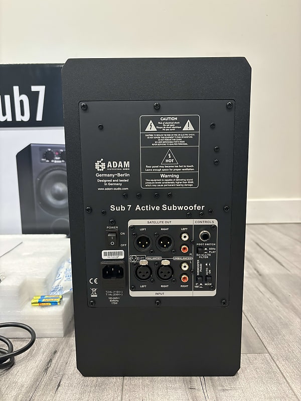 ADAM Audio Sub7 Compact Active Studio Subwoofer Black | Reverb Canada