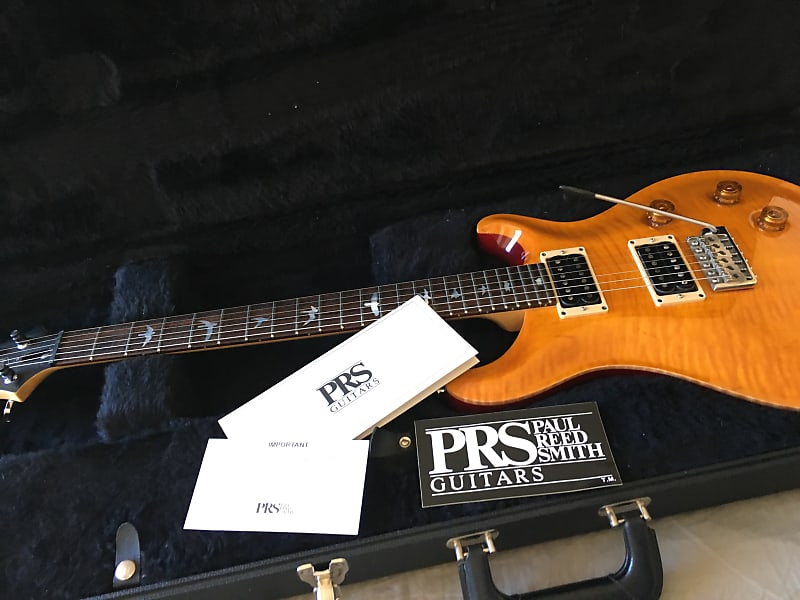1994 PRS CE-24 with BIRDS! Paul Reed Smith CE24 Vintage Yellow Pre