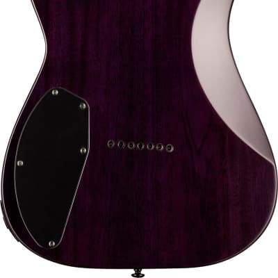 ESP LTD SH-207FM Brian Head Welch 7-String Guitar, Flame Maple, See Thru Purple image 6