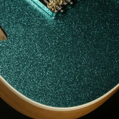 Suhr Eddie's Guitars Exclusive Custom Classic T Roasted - Aqua Sparkle image 21