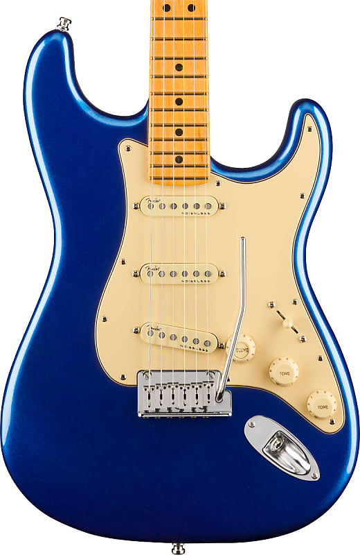 Fender American Ultra Stratocaster MP Cobra Blue w/case image 1