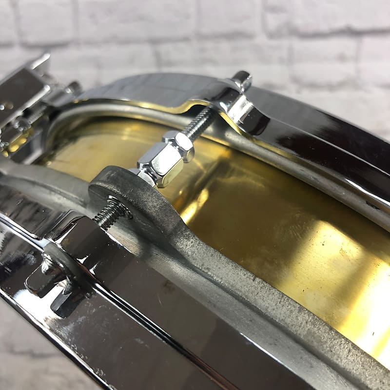 Pearl B-914P Free-Floating Brass 14x3.5" Piccolo Snare Drum (1st Gen) 1984 - 1991 image 5