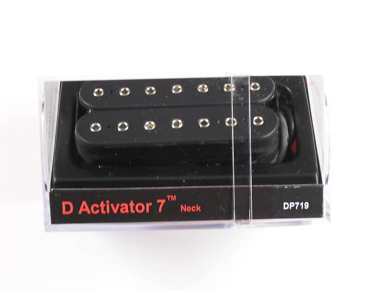 DiMarzio D Activator 7 String Neck Humbucker Black W/Chrome Poles DP 719 image 1