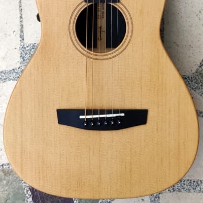 Enya EB-X1 Pro EQ Solid Spruce Electro-Acoustic 1/2 Size Travel Guitar for sale