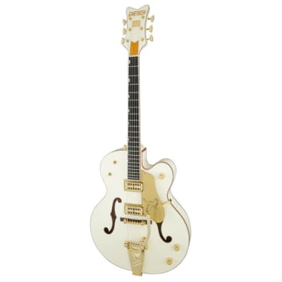 Gretsch G6136T-59 Vintage Select Edition '59 Falcon Hollow Body with Bigsby 6-String Right-Handed Electric Guitar (White Lacquer) image 3