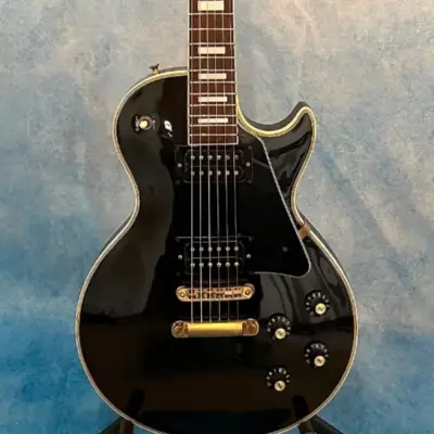 GRECO EG-500 BLACK U10000 1977s 日本製 Greco EG-500 1977 Black Les Paul Custom Made in Japan