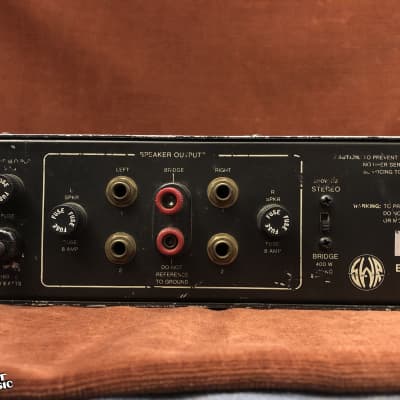 SWR SM-400 Vintage 400W Rackmount Bass Amp Head 1980s image 6