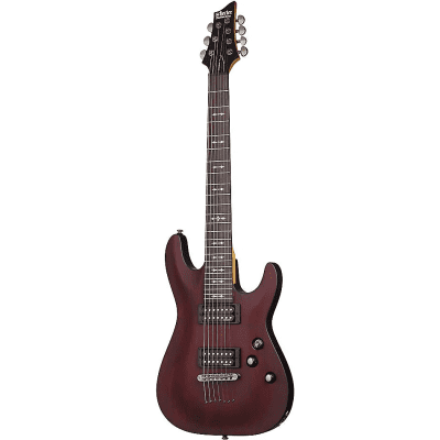 シェクター　SCHECTER OMEN 7弦　訳あり　お盆限定価格 Schecter Omen Extreme-7 Electric Guitar in See-Thru Black Finish