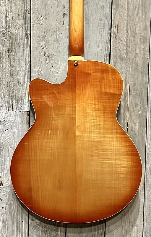 Stunning Peerless Monarch 17 Archtop Jazz Guitar Tangerine