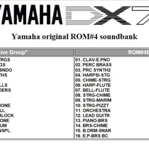 Yamaha DX7 Orchestral & Percussive Group image 3