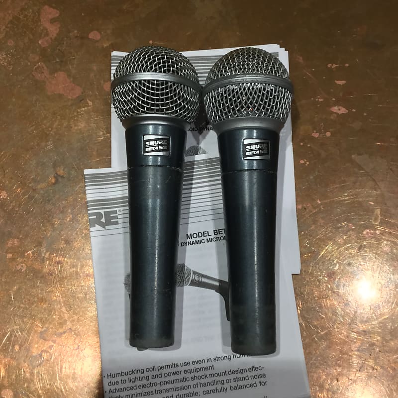 Two Shure Beta 58s, Rare, Vintage, Not 58A