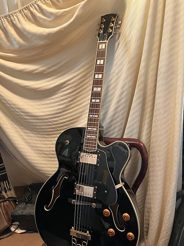 s101 hollow body electric guitar black Reverb