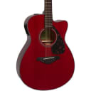 Yamaha FSX800C Ruby Red Small Body Acoustic Electric Guitar Solid Top