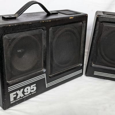 KRACO Digital Effects 100w FX 95 Speakers Truck Boxes Vintage Pair image 7