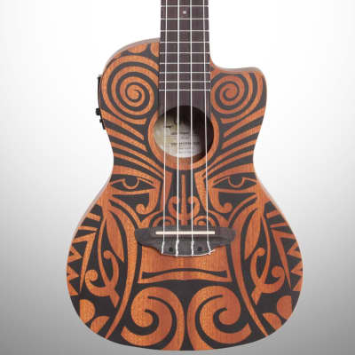 Luna Tribal Mahogany Concert Acoustic-Electric Ukulele (with Preamp) for sale