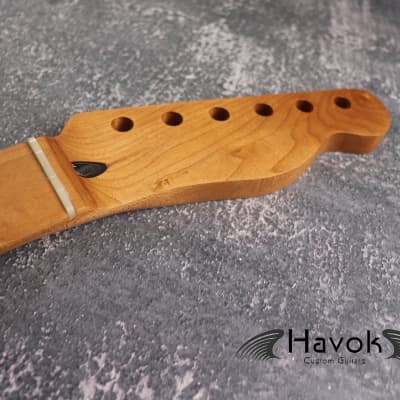 T Type Roasted Maple Neck Stainless Steel Frets, Satin Finish Medium Jumbo 22 Jescar Frets, Guitar Building, Guitar DIY Kit, Vintage Style image 7