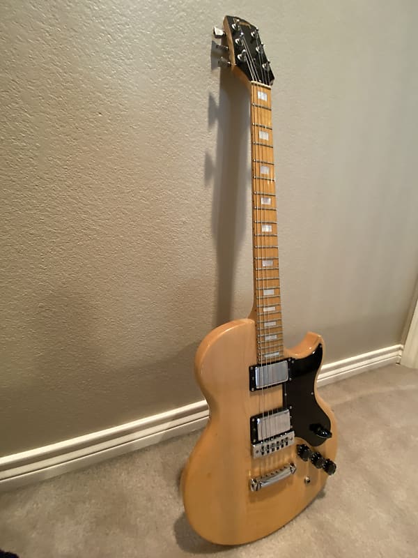 Gibson L6S 1973 - Natural with Block Inlays | Reverb