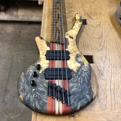 Beardly Customs Fanned Fret Left Handed 5 String Bass image 1