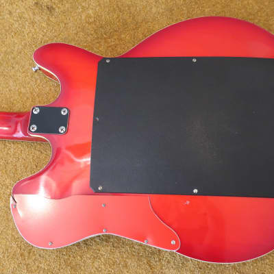 Vintage 1970s MCI Univox Guitorgan Guitar-Organ Rare Factory Additions Mods READ Redburst Color image 11