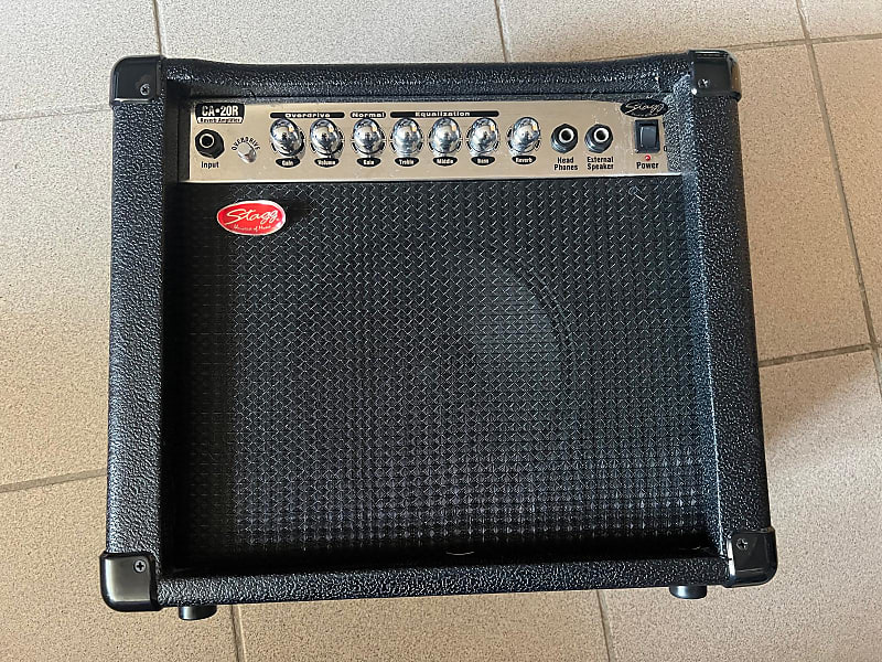 Stagg CA 20R 2-Channel 20-Watt 1x8" Solid State Guitar Combo - Reverb/Overdrive - black - 1990s image 1