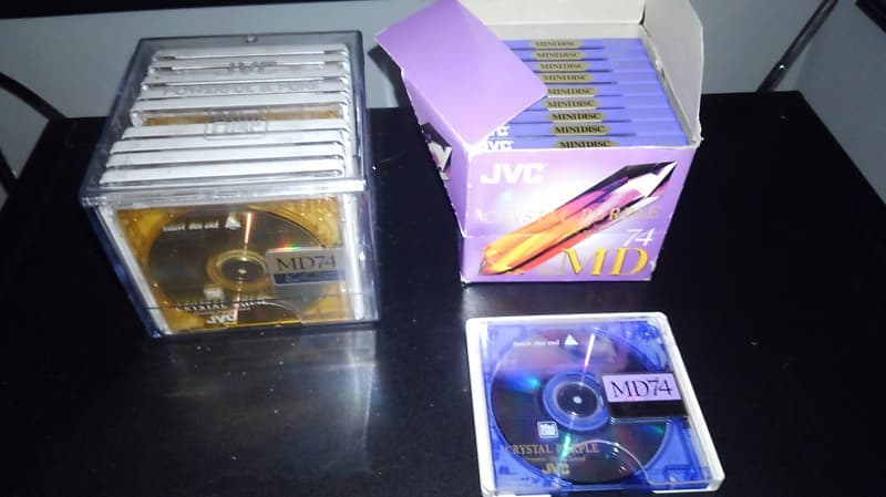 JVC Crystal Series minidiscs 10 gold &10 purple | Reverb