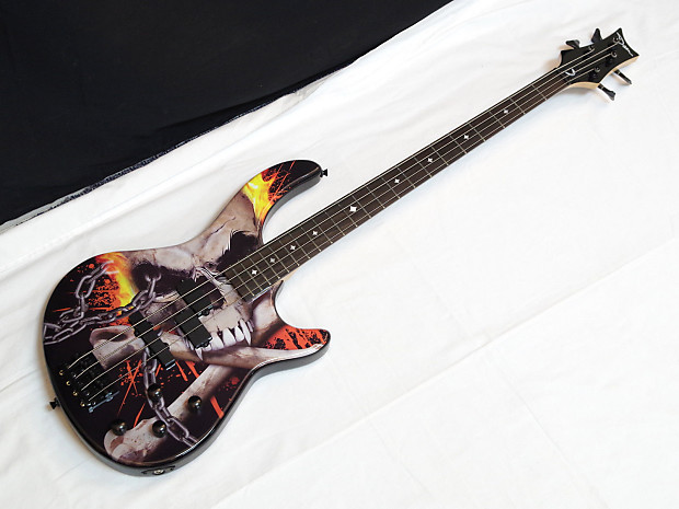 DEAN Edge 10 Active PJ Skull Crusher 4-string BASS guitar w