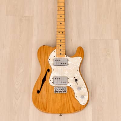 1979 Fender Telecaster Thinline Vintage Electric Guitar Natural, 100% Original w/ Wide Range, Case image 2