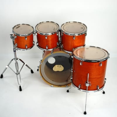 Mapex 5-Piece M-Series Drum Kit in Transparent Orange Lacquer image 5